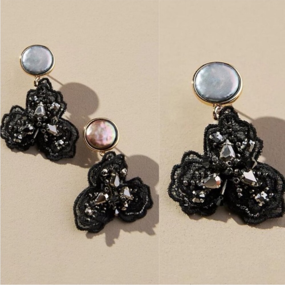 Mignonne Gavigan‎ Anthropologie Sasha Pearl Drop Earrings NEW